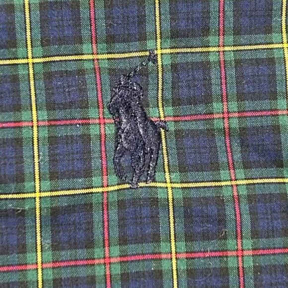 Ralph Lauren Dress Shirt 16 32/33 Button Up Plaid Long Sleeve Preppy Classic - Picture 9 of 15